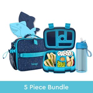 Bentgo Kids Prints Lunch 5-Piece Set with Ice Packs