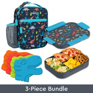 Bentgo Kids Snap & Go Lunch Box. Insulated Lunch Tote. & Ice Packs
